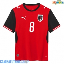 Camisa de time de futebol Áustria David Alaba #8 Replicas 1º Equipamento Mundo 2026 Manga Curta